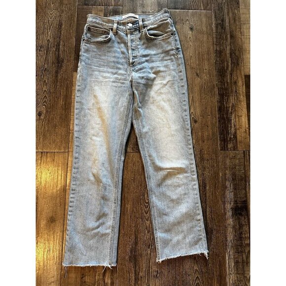 Aritzia Denim Forum The Arlo High Rise Straight Light Wash Size 26 X 26 - Picture 1 of 6